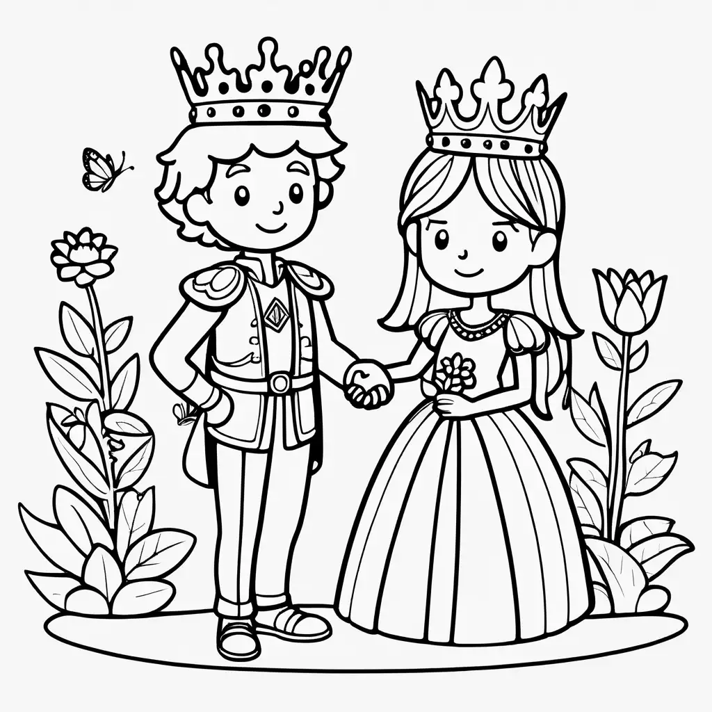 Enchanting Moment Fairy Crowning King with a Blossom