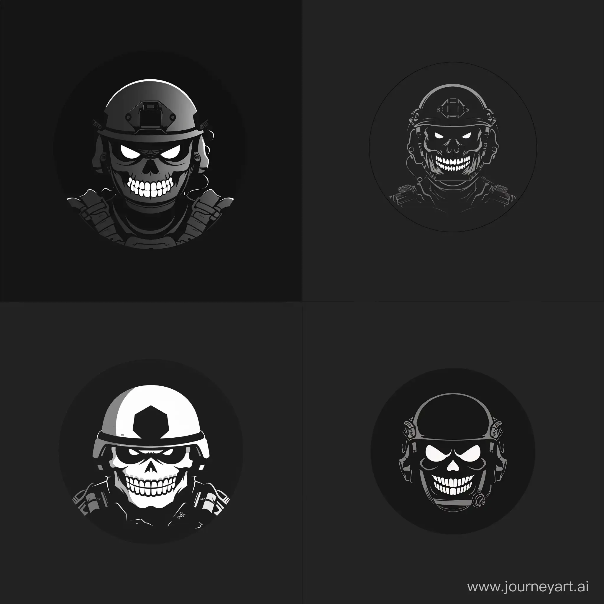 Modern-Military-Madness-Angry-Smile-and-Skull-Mask-in-Minimalistic-Design