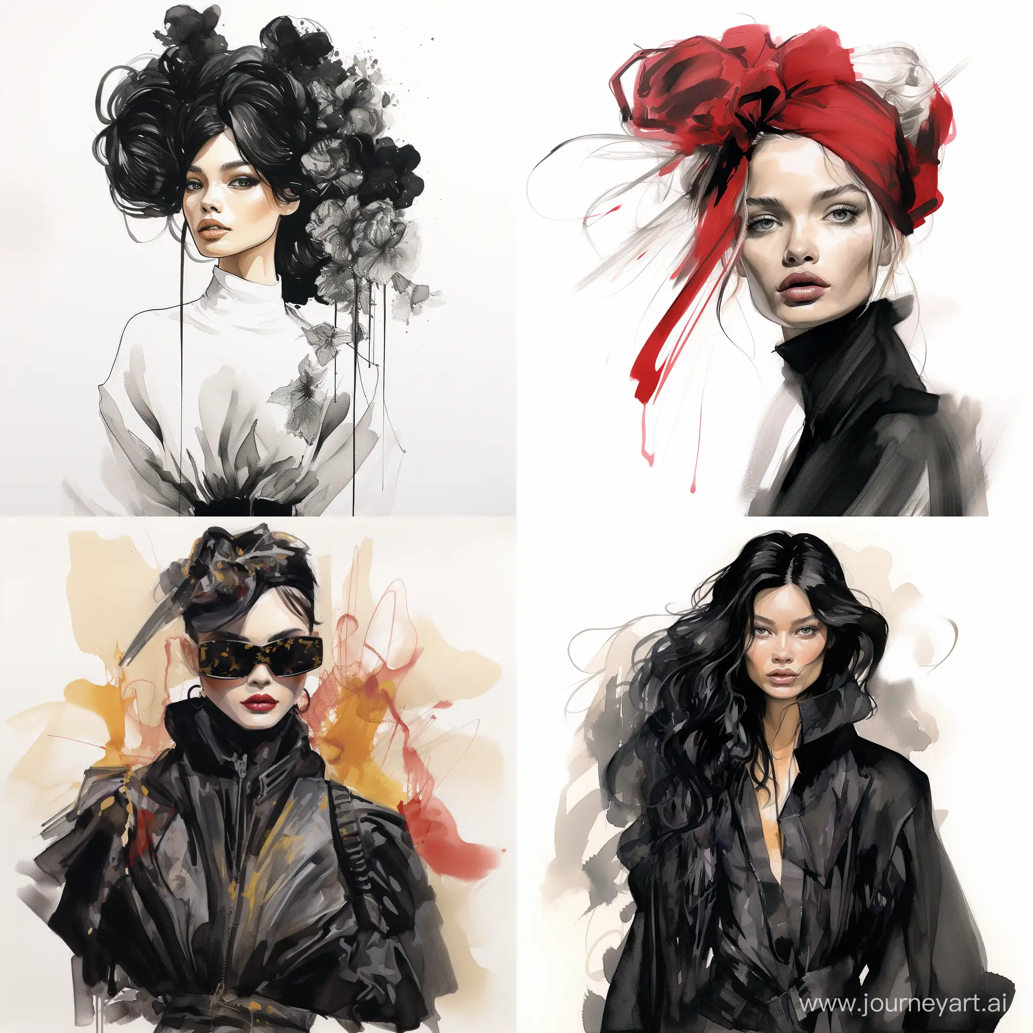 Vogue-Fashion-Sketch-Elegant-Illustration-in-Square-Aspect-Ratio