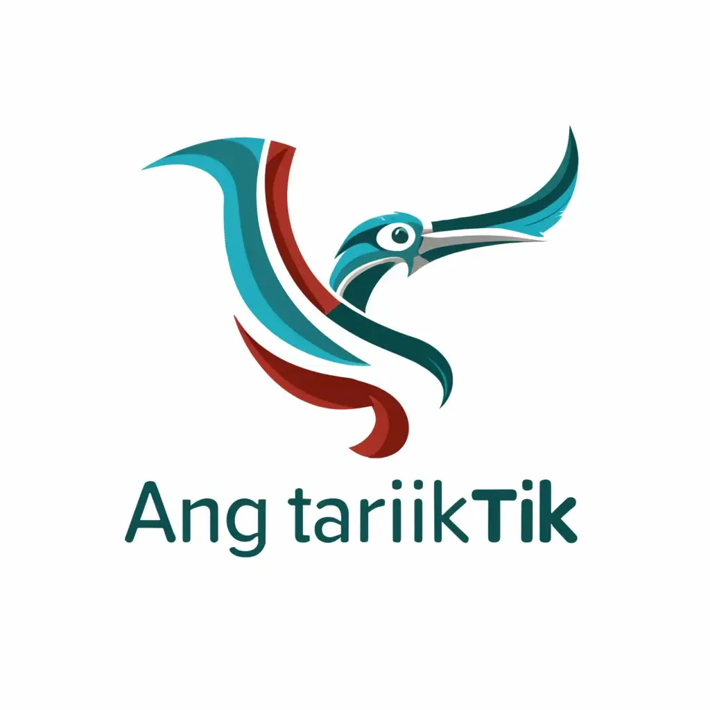 a logo design,with the text "Ang Tariktik", main symbol:A hornbill bird with a quill,Moderate,be used in Education industry,clear background