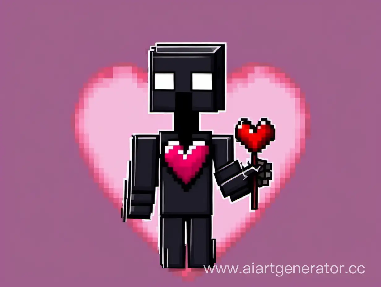 Pixel-Art-Valentines-Enderman-Holding-Heart-Will-You-Take-This