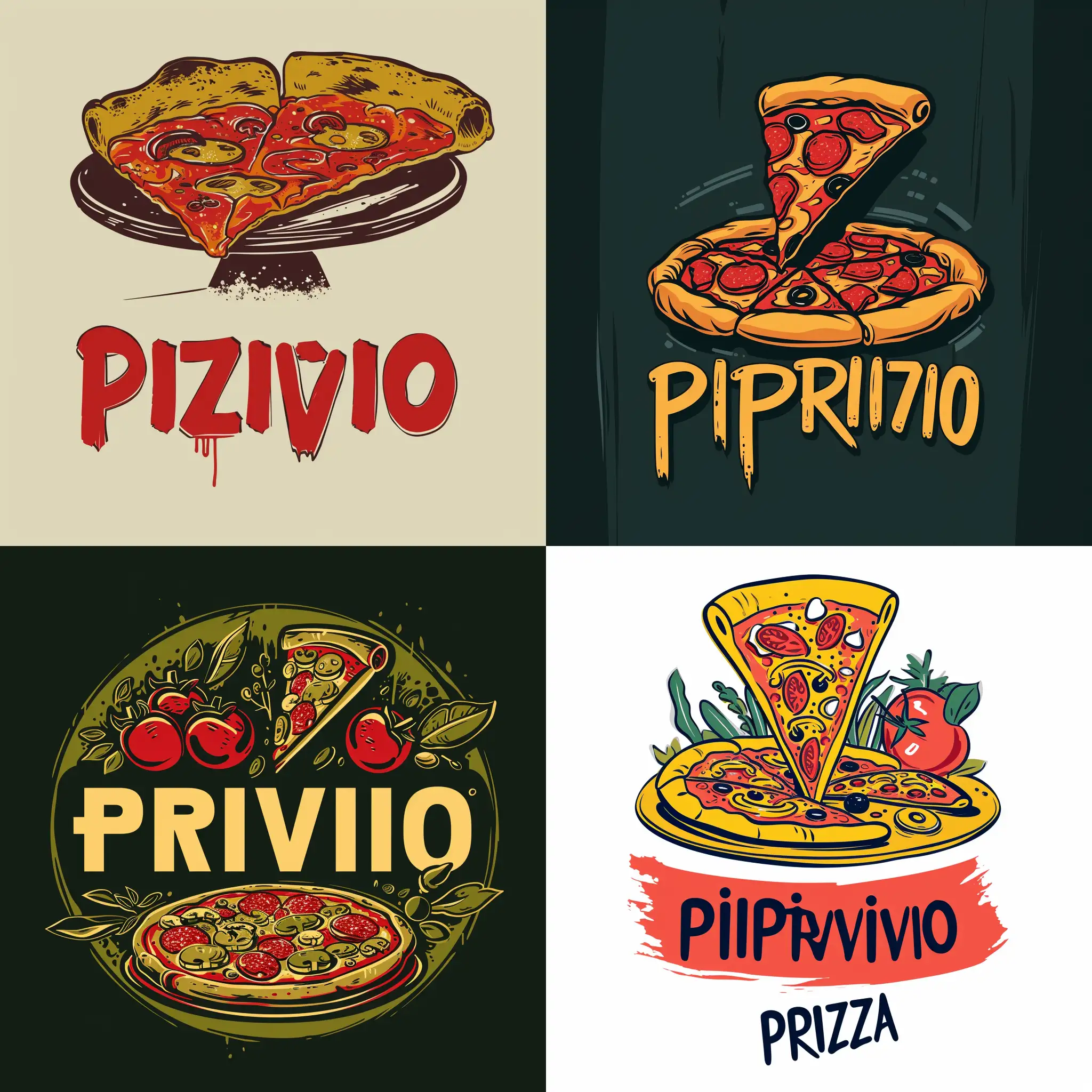 Logo for "Pizza Privio" restaurant