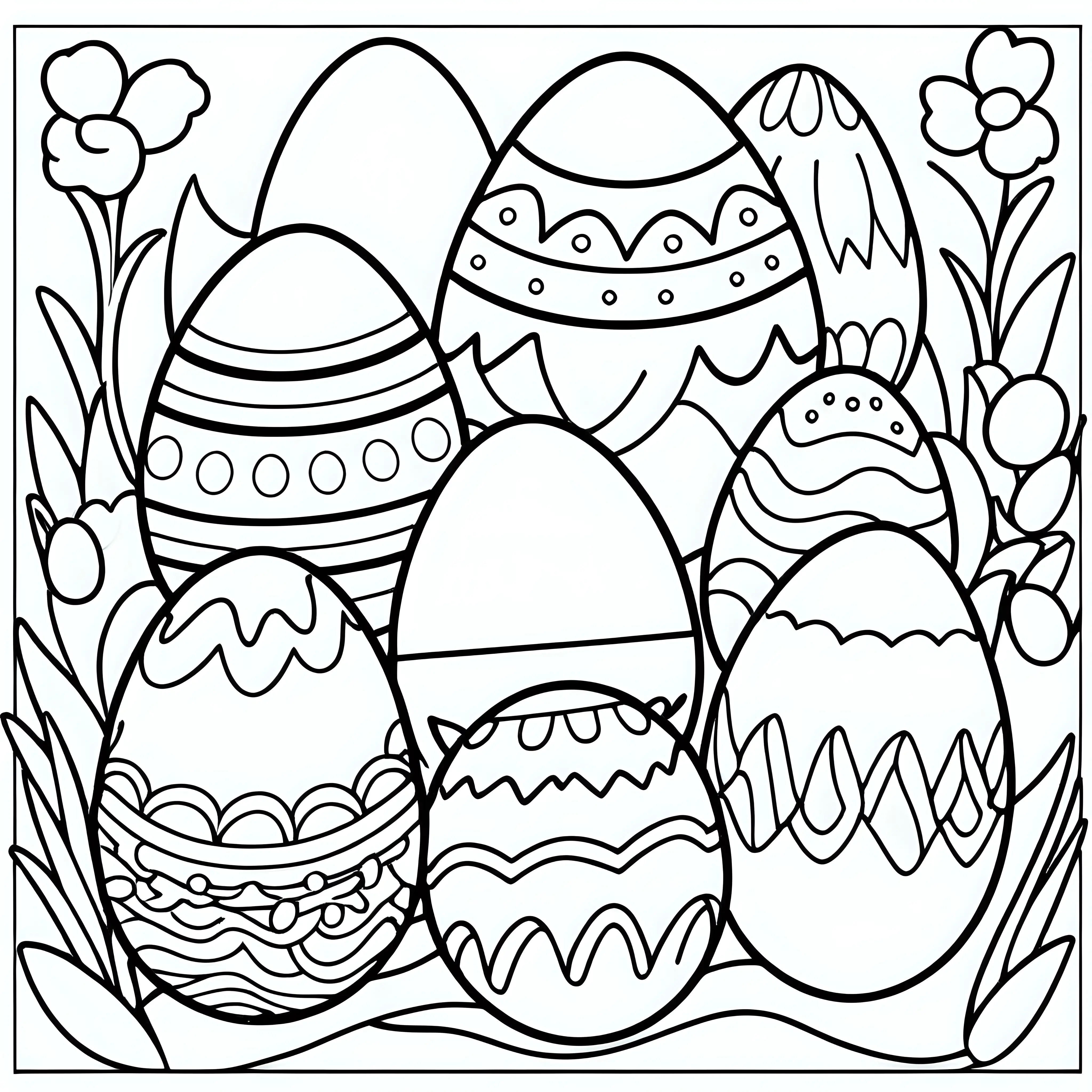 egg easter coloring book for toddlers