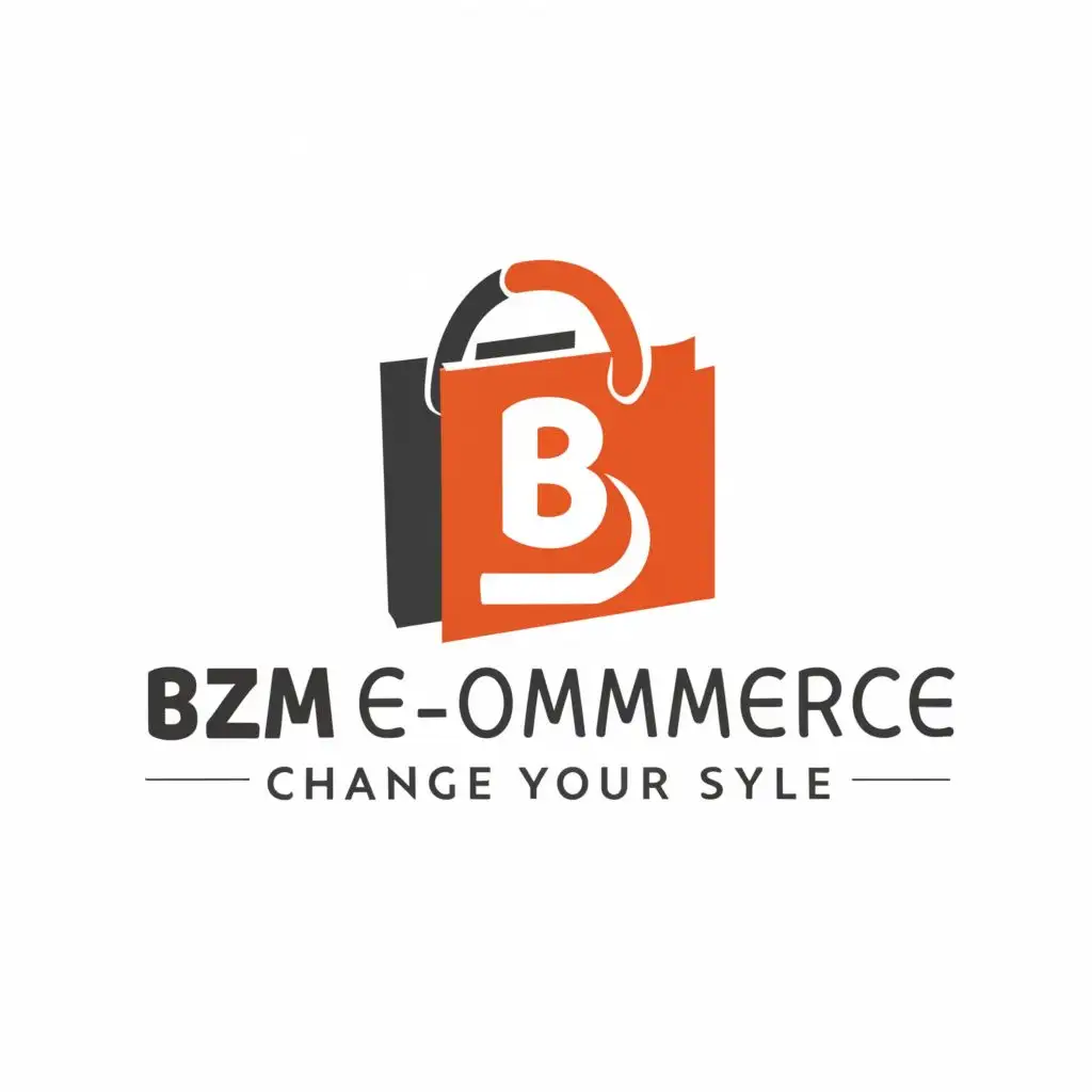 a logo design,with the text "BZM E-Commerce", main symbol:Change your style,Moderate,be used in Retail industry,clear background