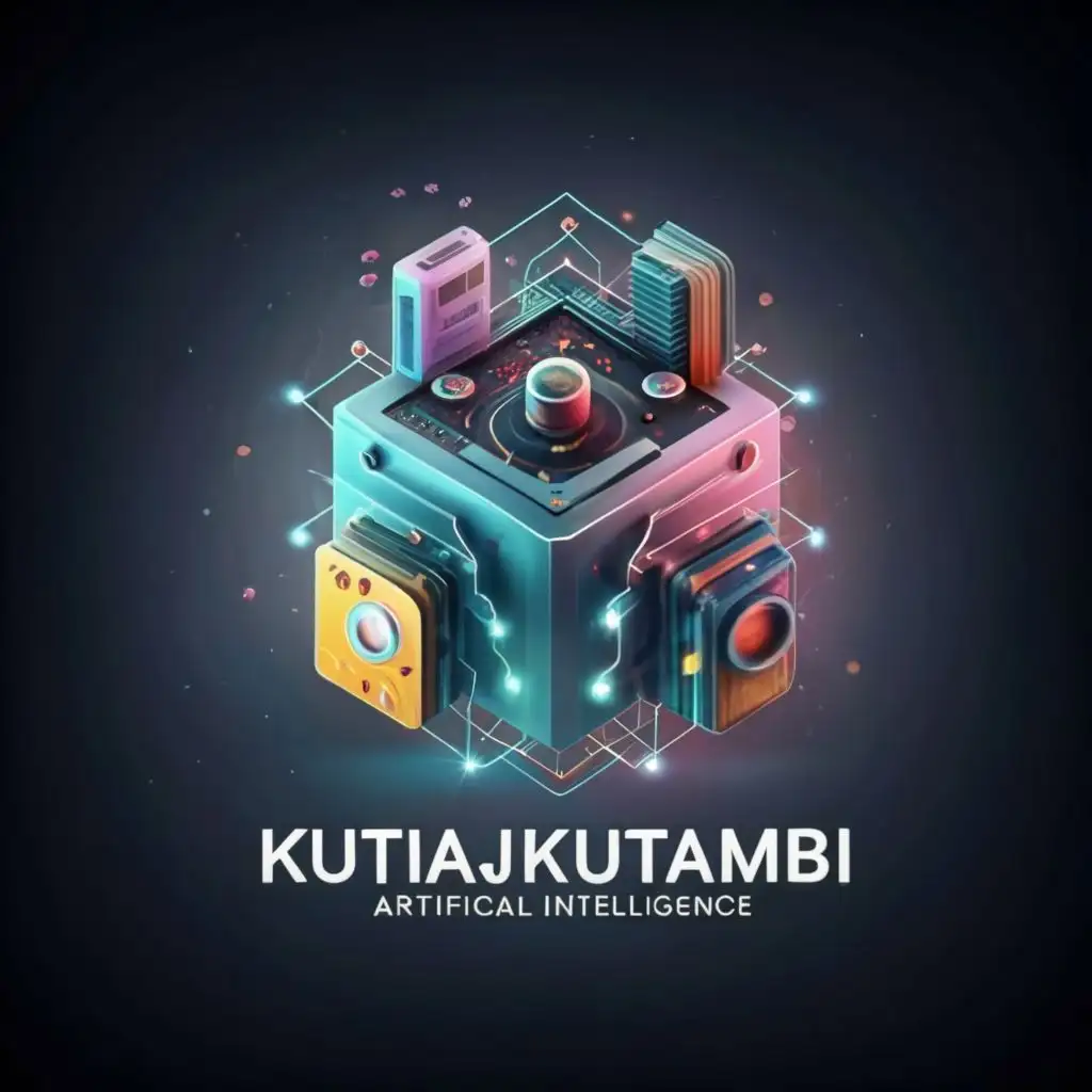 logo, Artificial Intelligence 3d design, with the text "Kutajkutambi", typography, be used in Technology industry