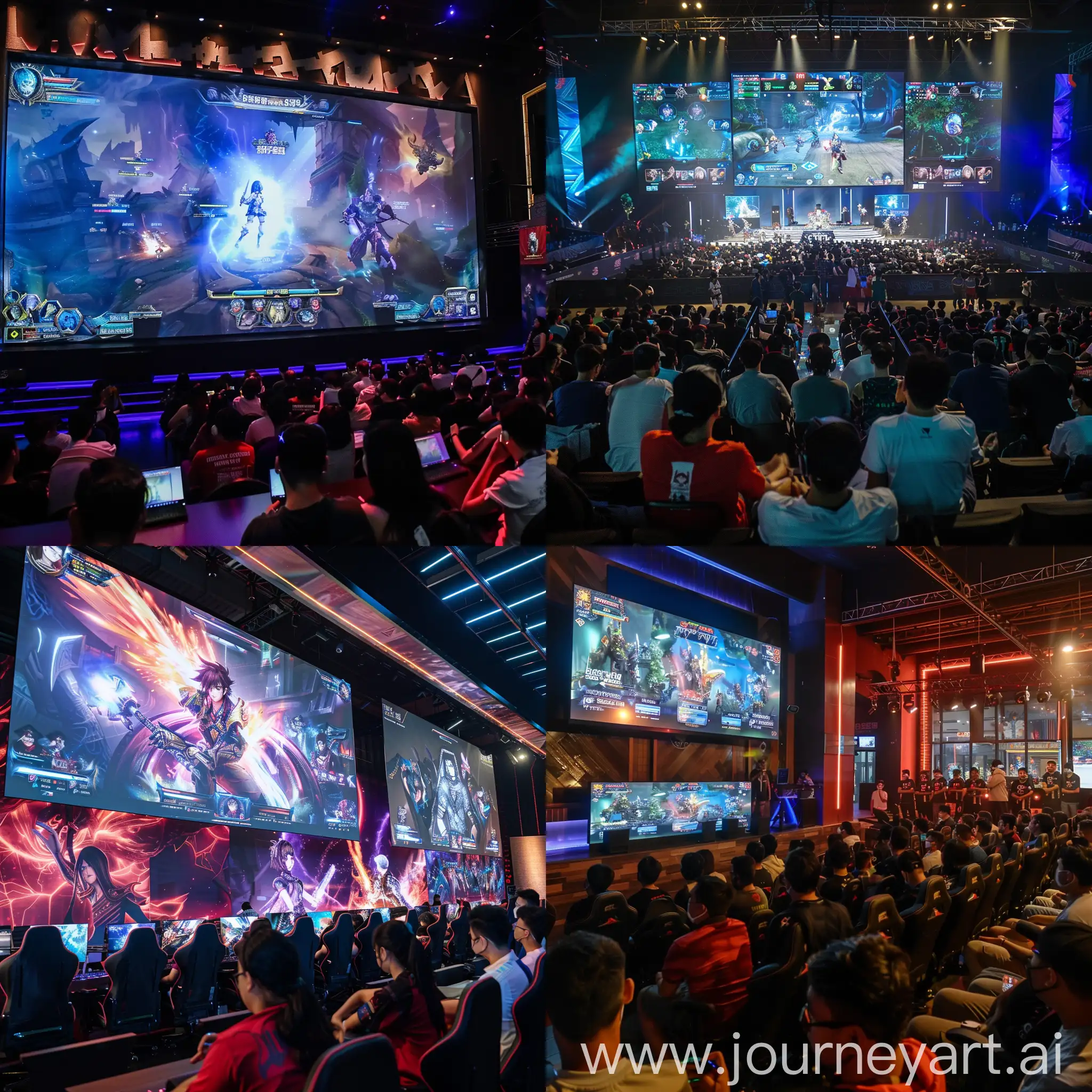 Indonesian-Gamers-Compete-in-Mobile-Legend-Esports-Match