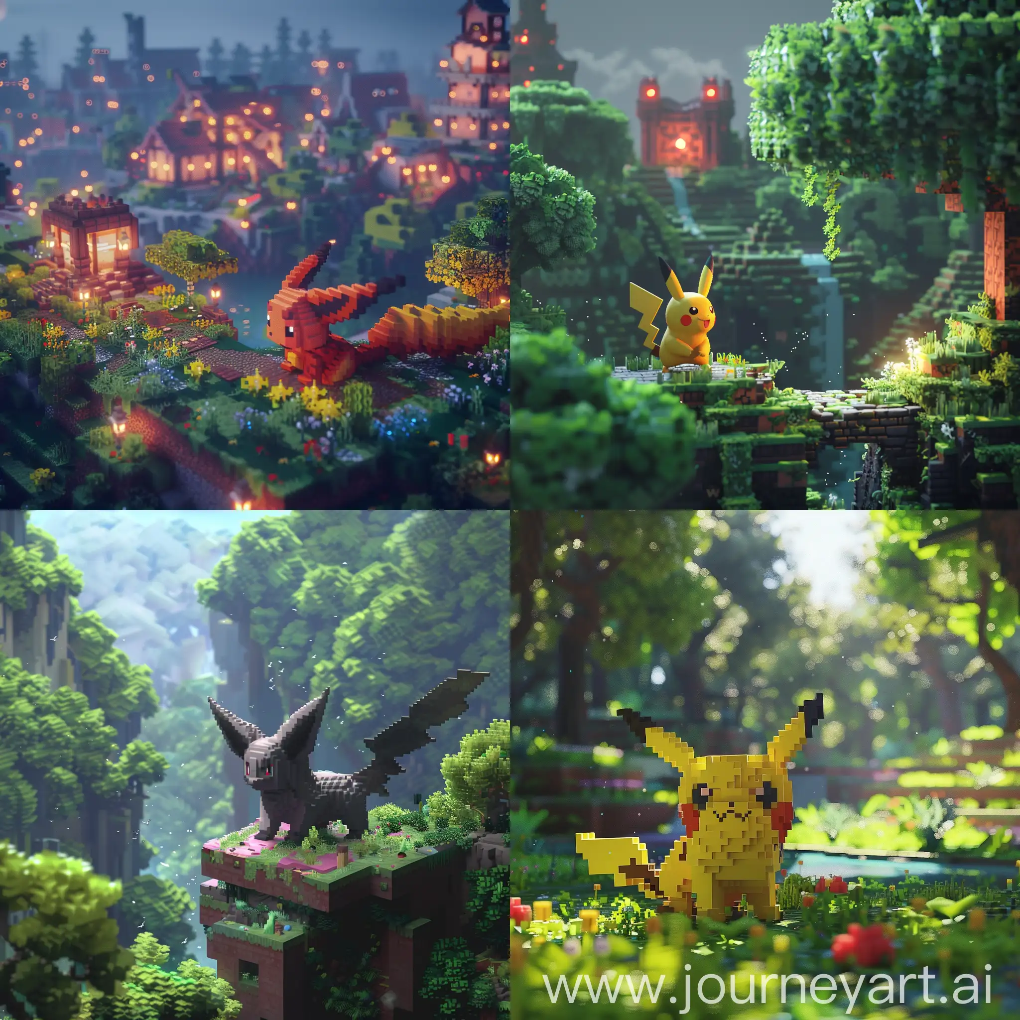 Pixelmon-and-Pokemon-Cinematic-Art-in-Minecraft