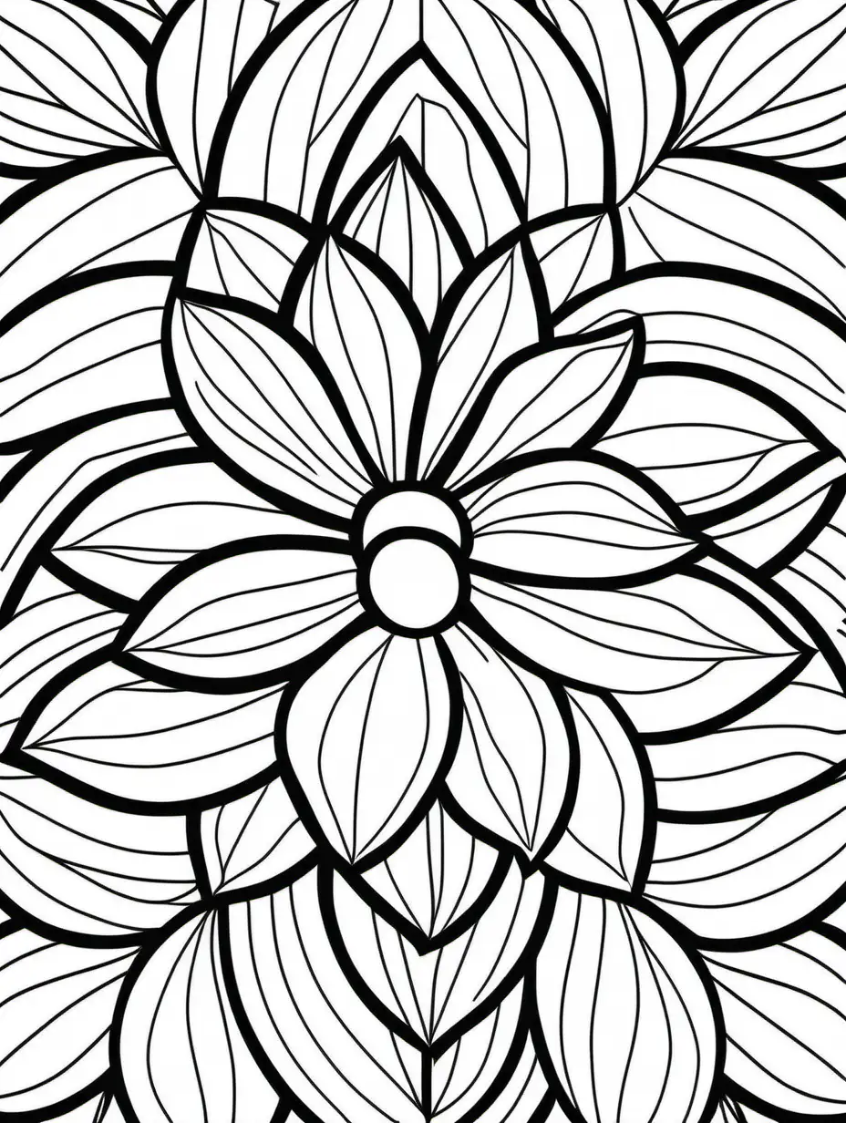 extremely simplistic, full page. coloring page illustration, flat vector, thin black and white drawing, no shading, Matisse style illustration, flower wallpaper pattern, very simple, grain texture, high quality, high resolution, --ar 3:4