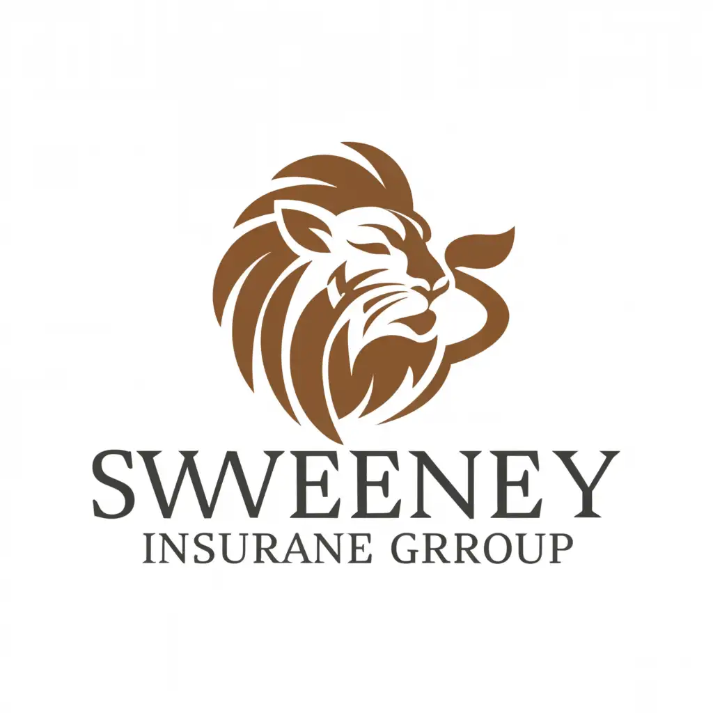 a logo design,with the text "sweeney insurance group", main symbol:lion,Moderate,clear background