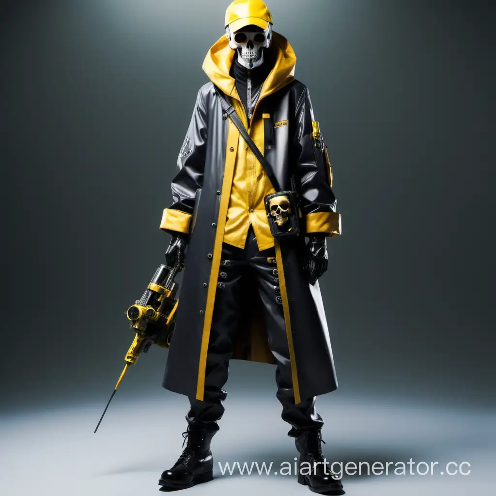 Cosplaying-Killer-Drone-with-Stylish-Coat-and-Skull-Hat