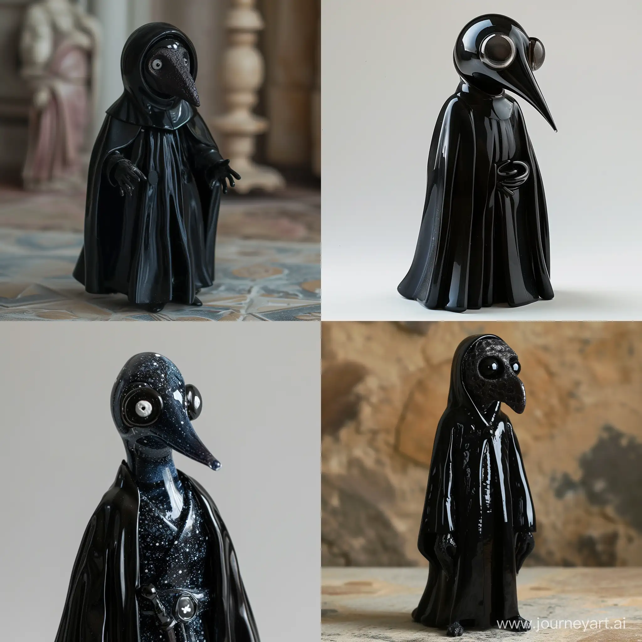 Mysterious-Glass-Plague-Doctor-in-Black-Robe