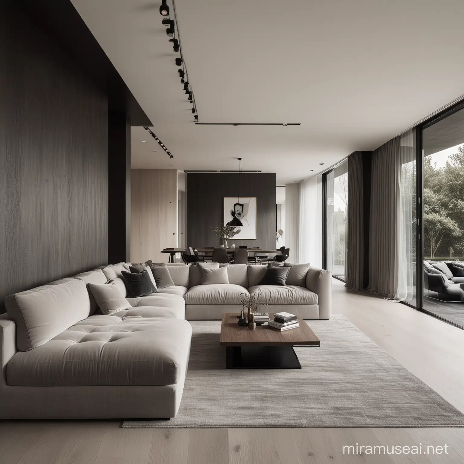 contrasting attractive interior images