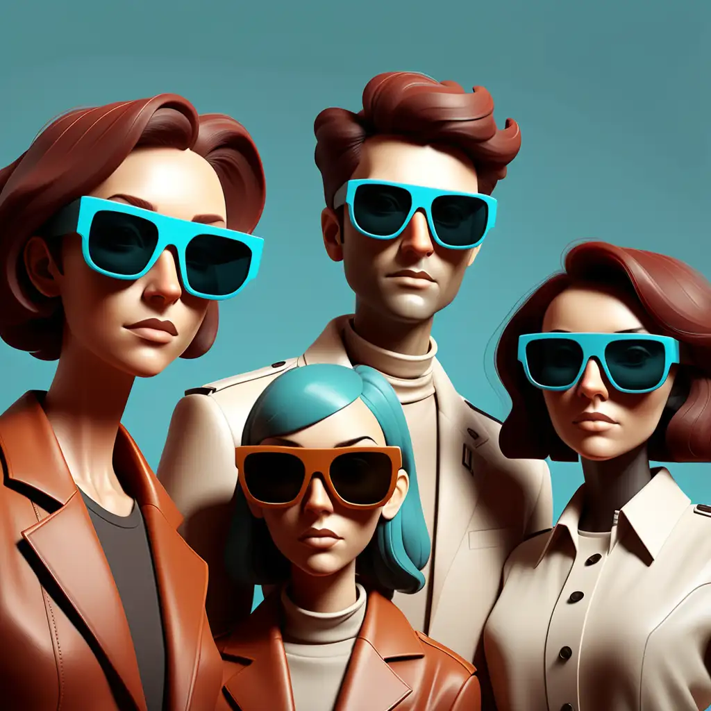 Marsian Designers Publishers and Creators with Cool Sunglasses