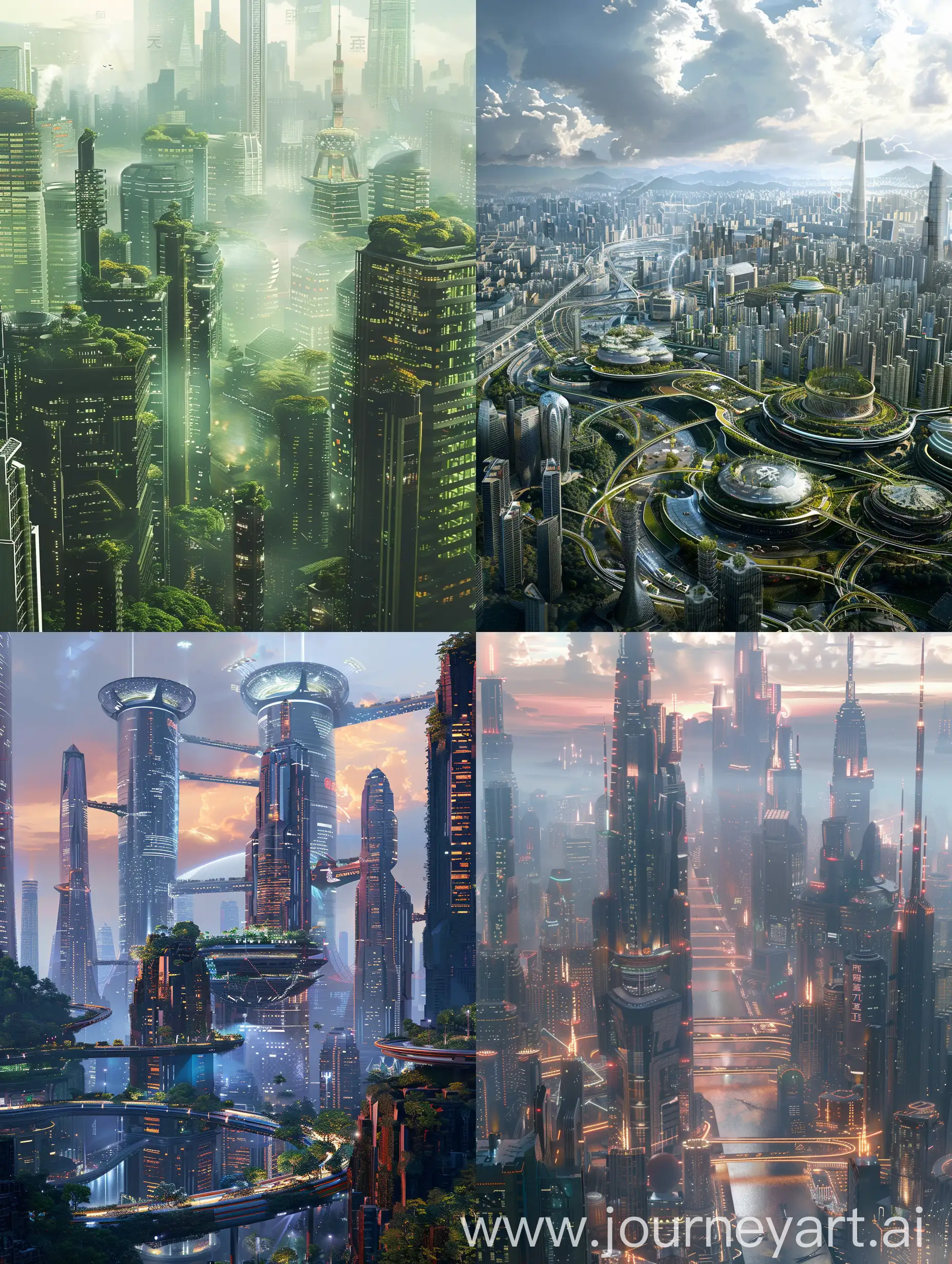 future life, city look,  china, 