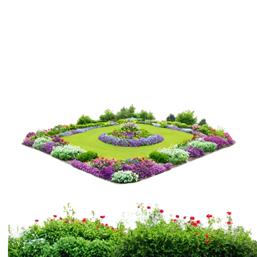 Vibrant-Flower-Garden-PNG-Captivating-Digital-Art-for-Web-and-Print