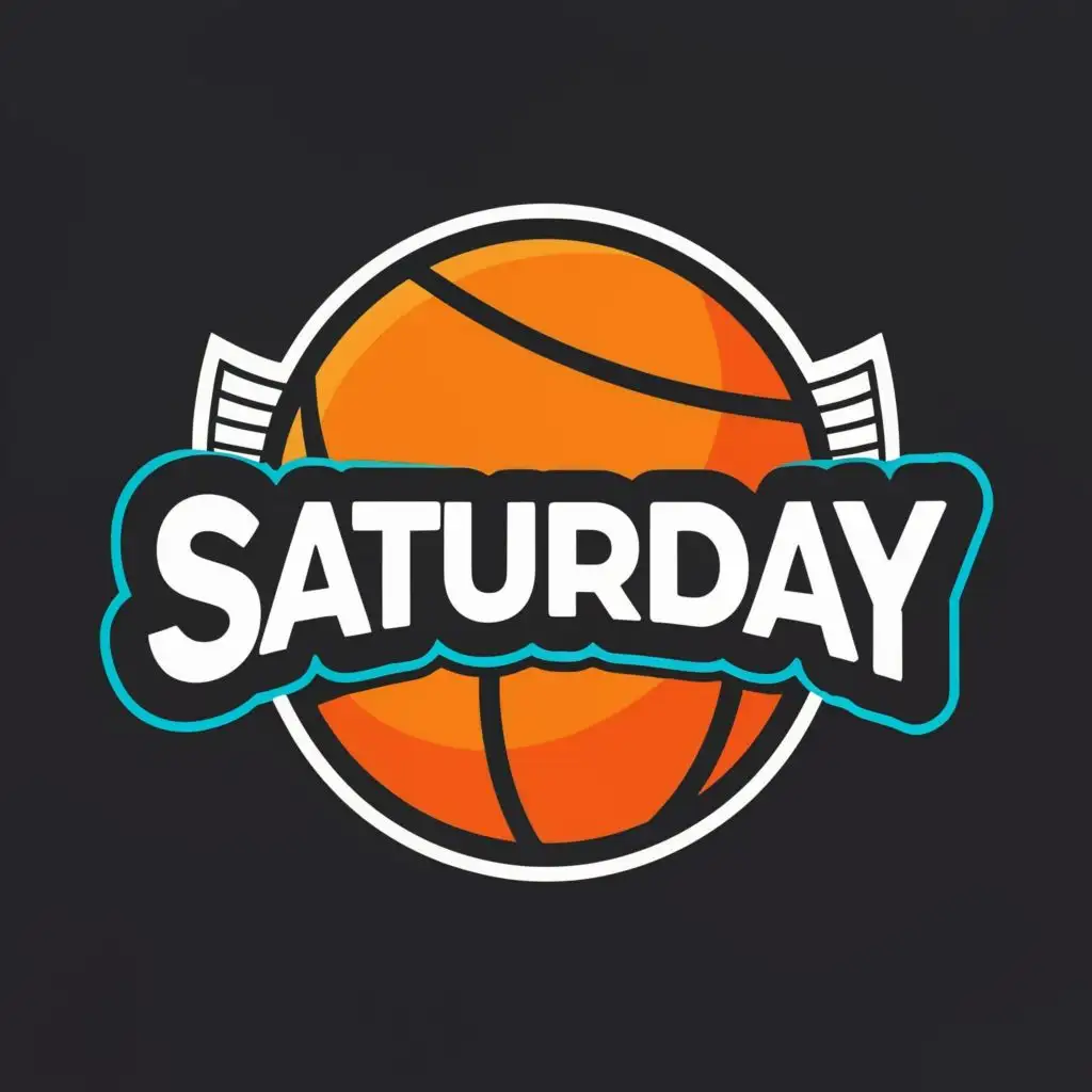 logo, Ball n net, with the text "Saturday", typography, be used in Sports Fitness industry