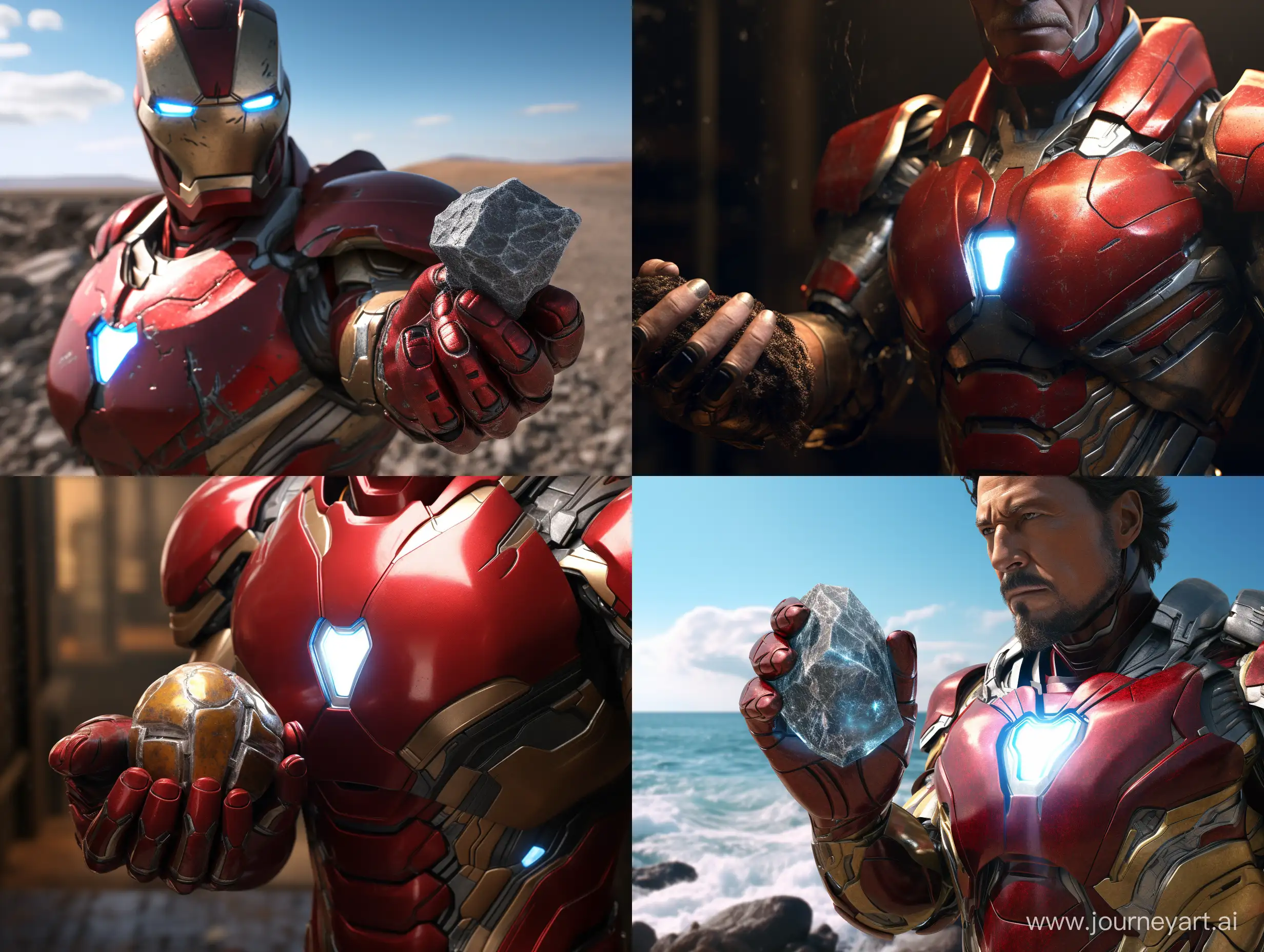 Ironman having thor hammer in his hand 8k, realistic, hyperdetailed, photorealistic