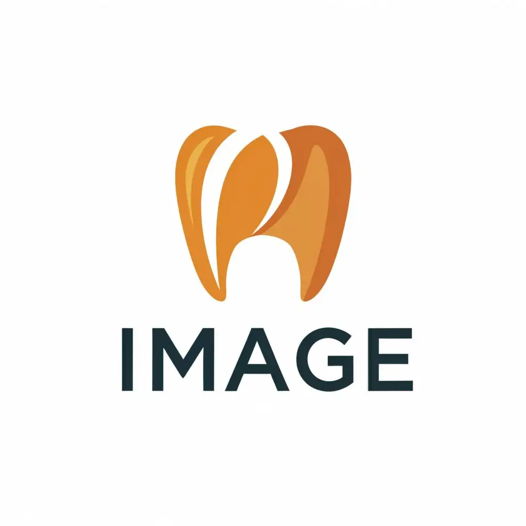a logo design,with the text "IMAGE", main symbol:Ceramic veneer \n Smile \n Teeth,Moderate,be used in Home Family industry,clear background