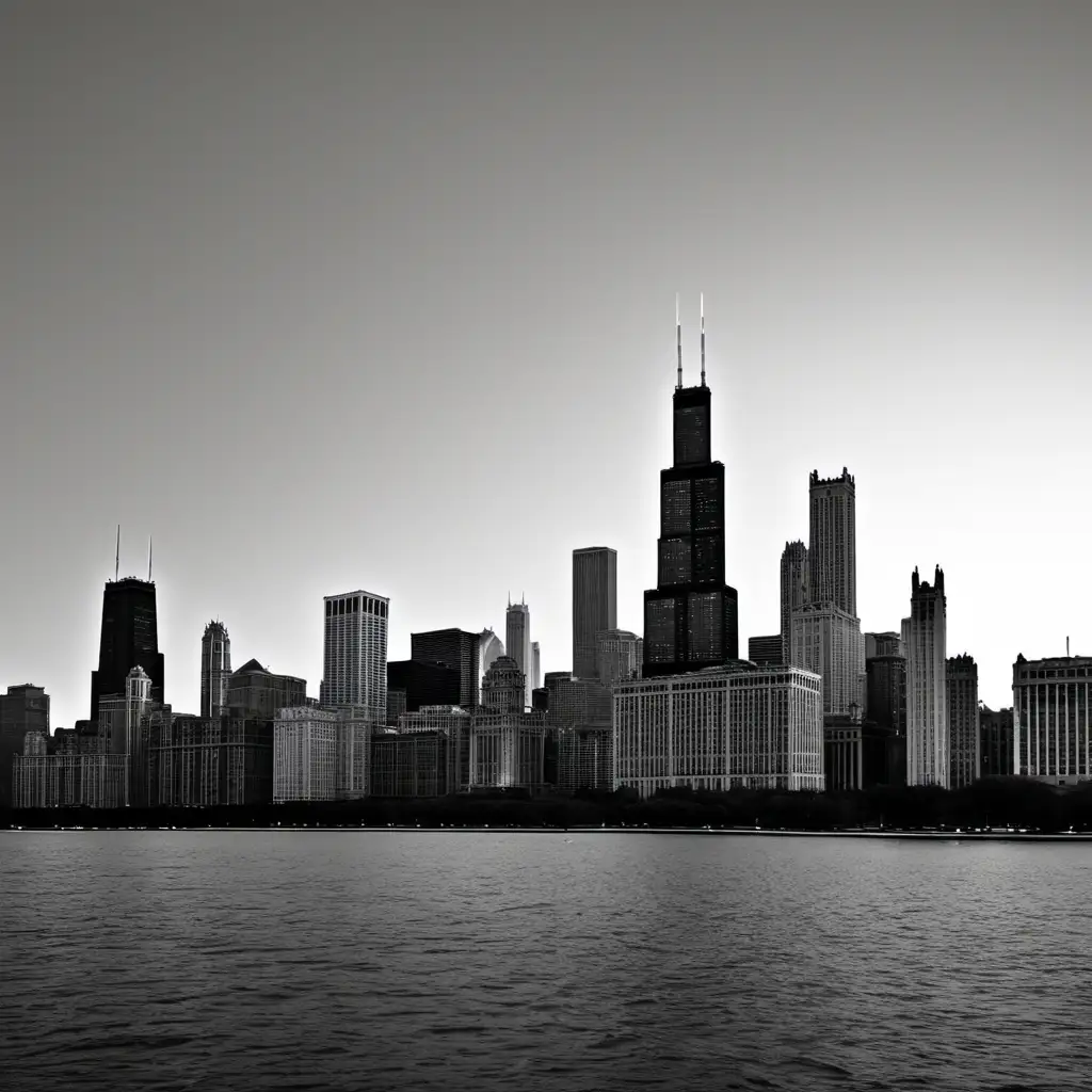 / prompt chicago skyline
