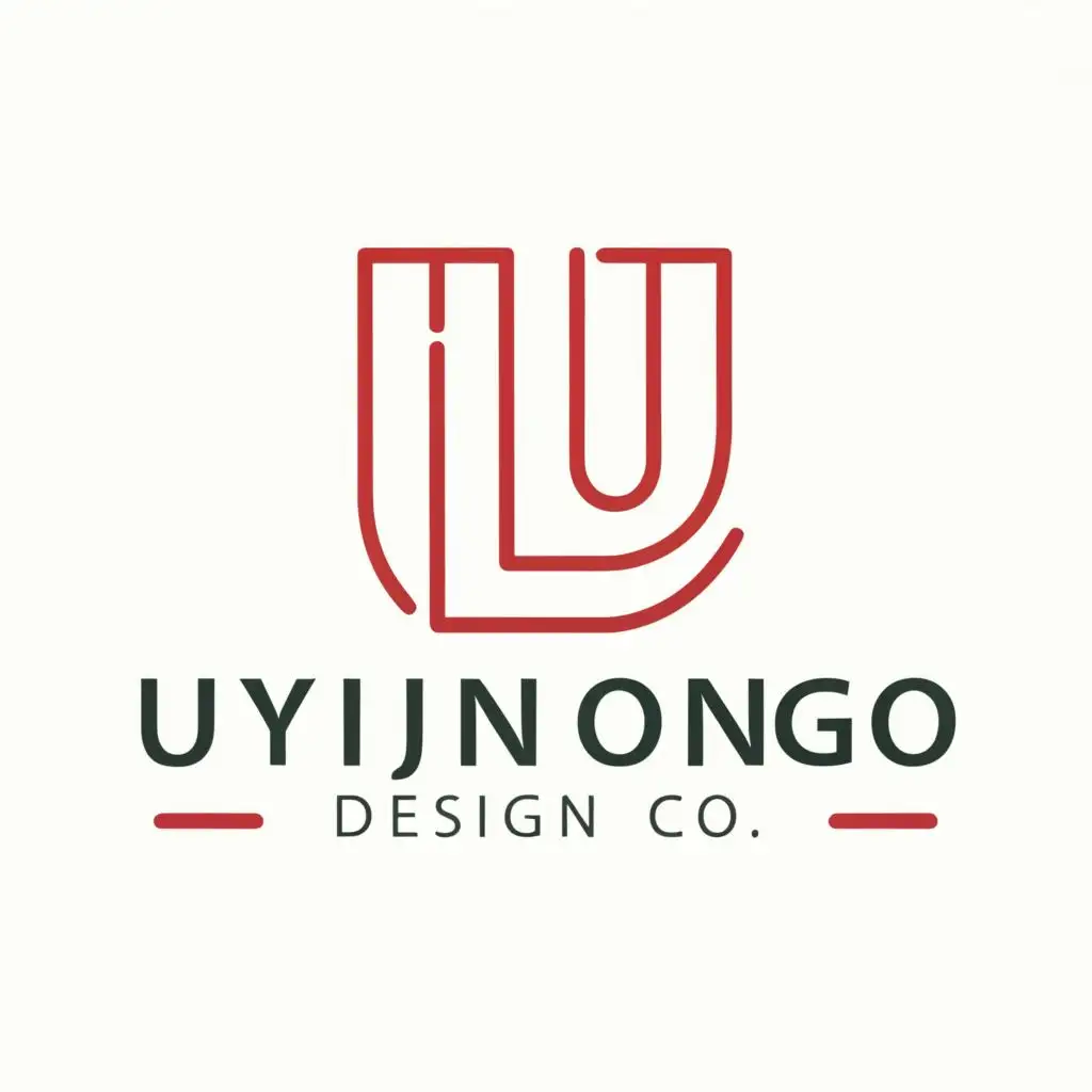 logo, UD, DISEÑO GRÁFICO, with the text "UYINJONGO design co", typography, be used in Restaurant industry