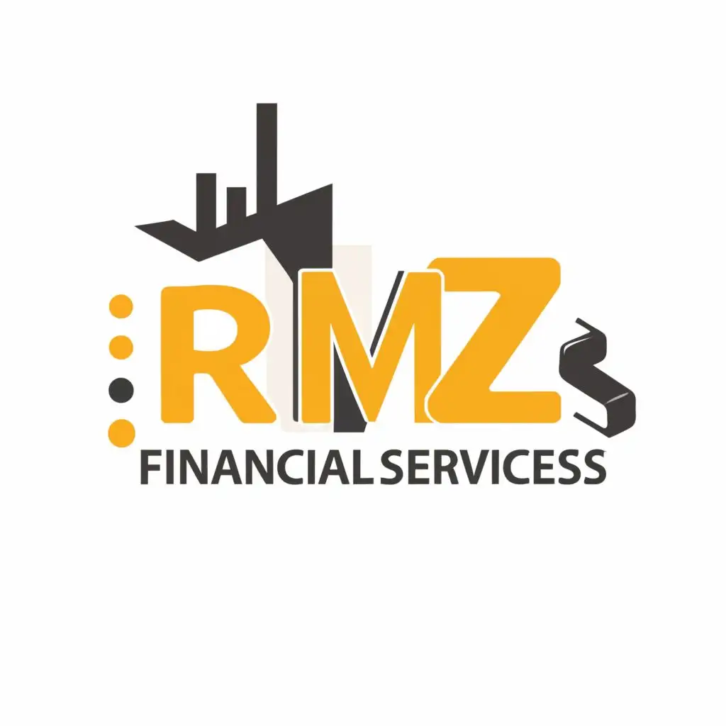 logo, Rmz, with the text "Financial Services", typography, be used in Finance industry