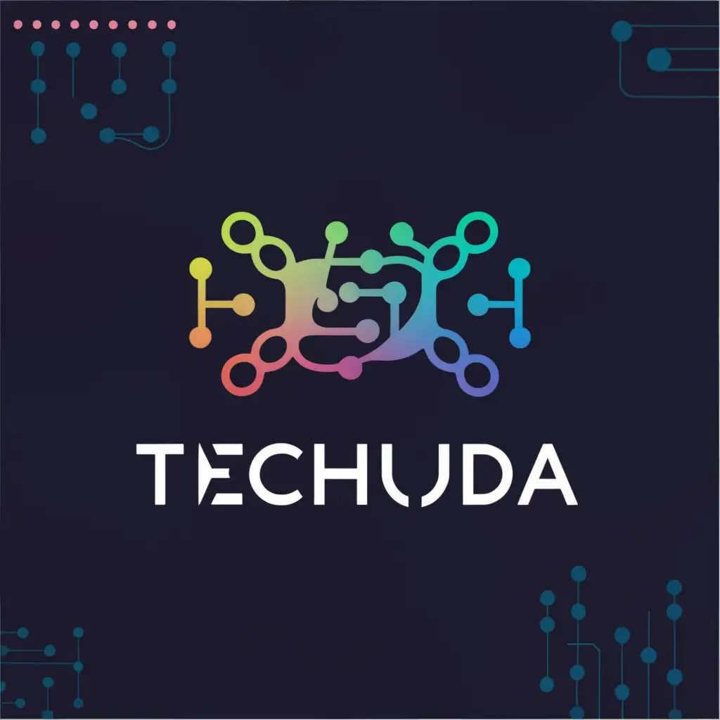 logo, Tech related, with the text "Techuda", typography, be used in Technology industry