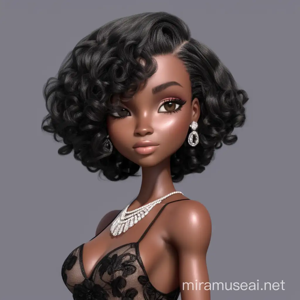 Elegant Black Prima Donna Female Animation in the Spotlight