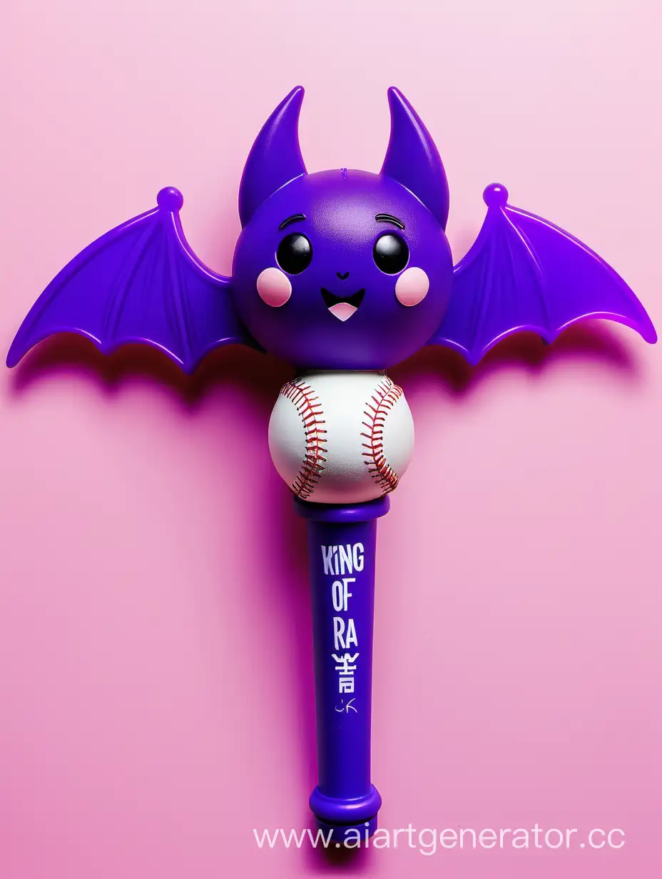 KPop-Royalty-Purple-Bat-Lightstick-with-Prince-and-Princess-Baseball