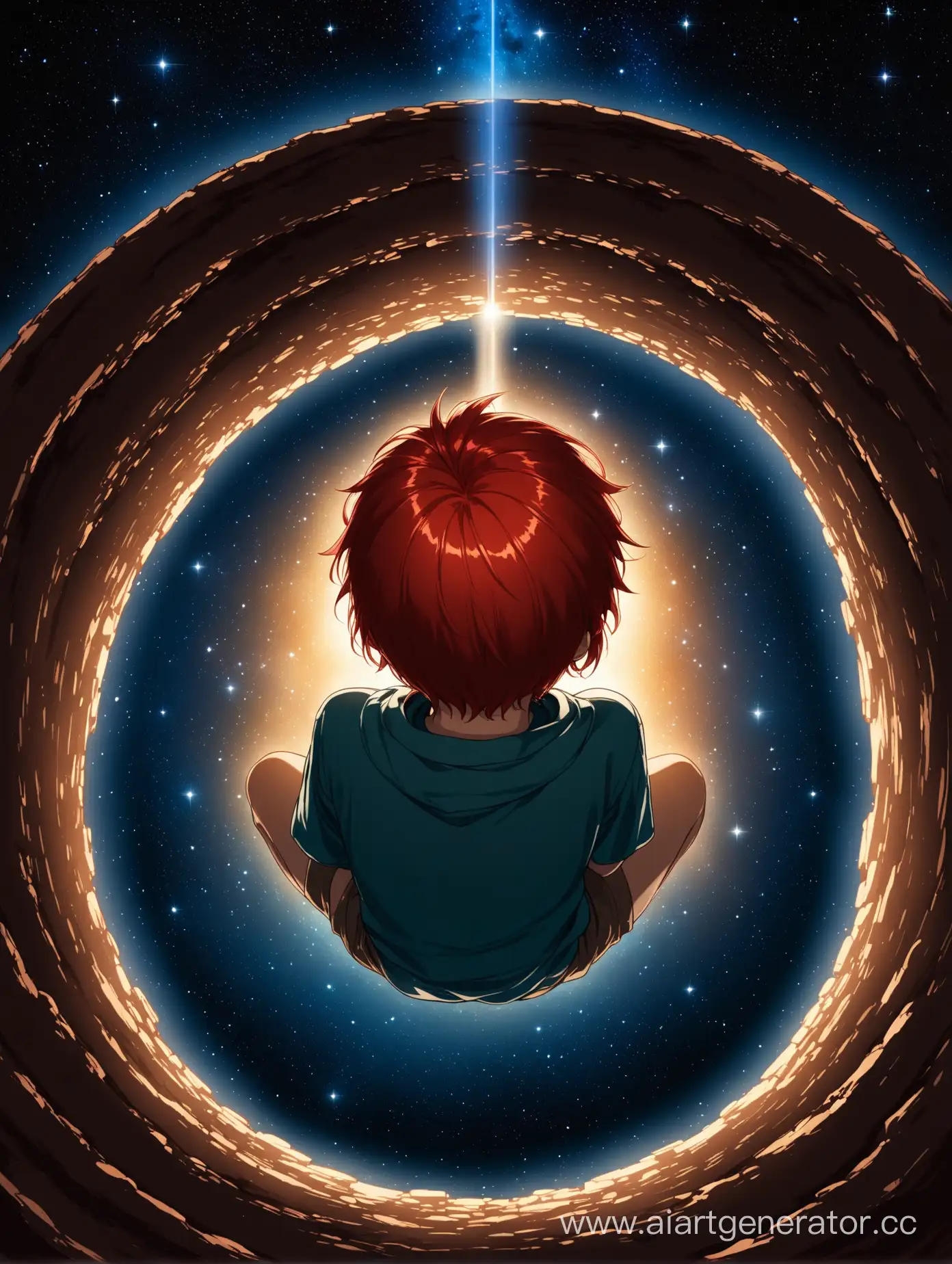 RedHaired-Boy-in-Celestial-Glow-Portrait-of-a-Child-in-Cosmic-Illumination