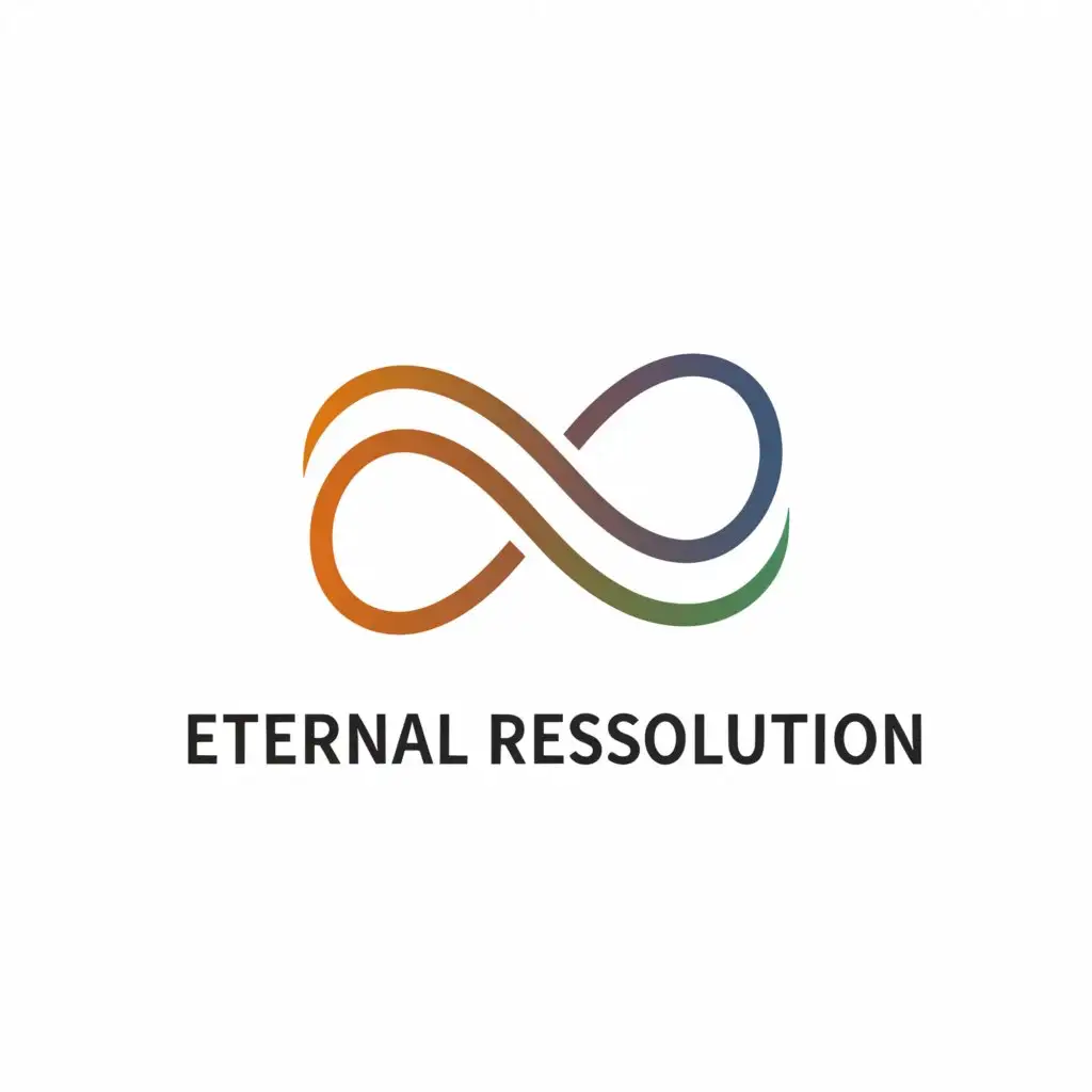 a logo design,with the text "NGO (Eternal Resolution)", main symbol:Eternal Resolution,Moderate,clear background