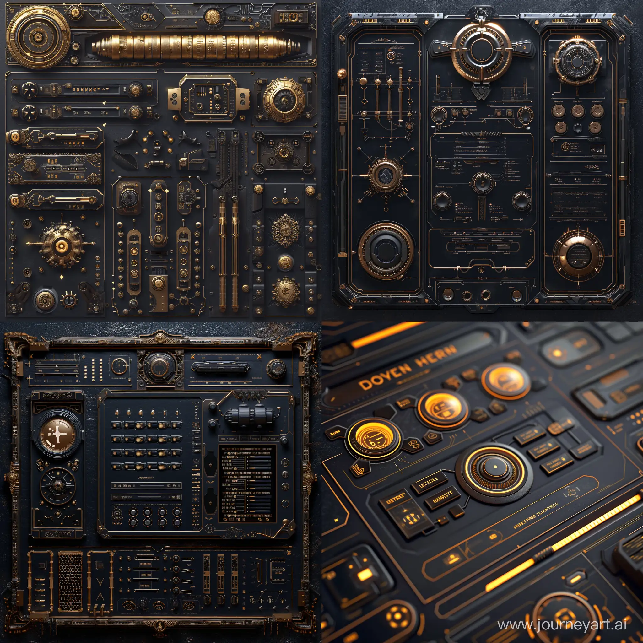 Intricate-Steampunk-Fantasy-HUD-UI-Element-with-Detailed-Design