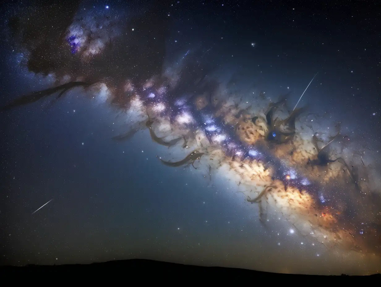 Mesmerizing Milky Way and Galaxies Illuminating the Night Sky