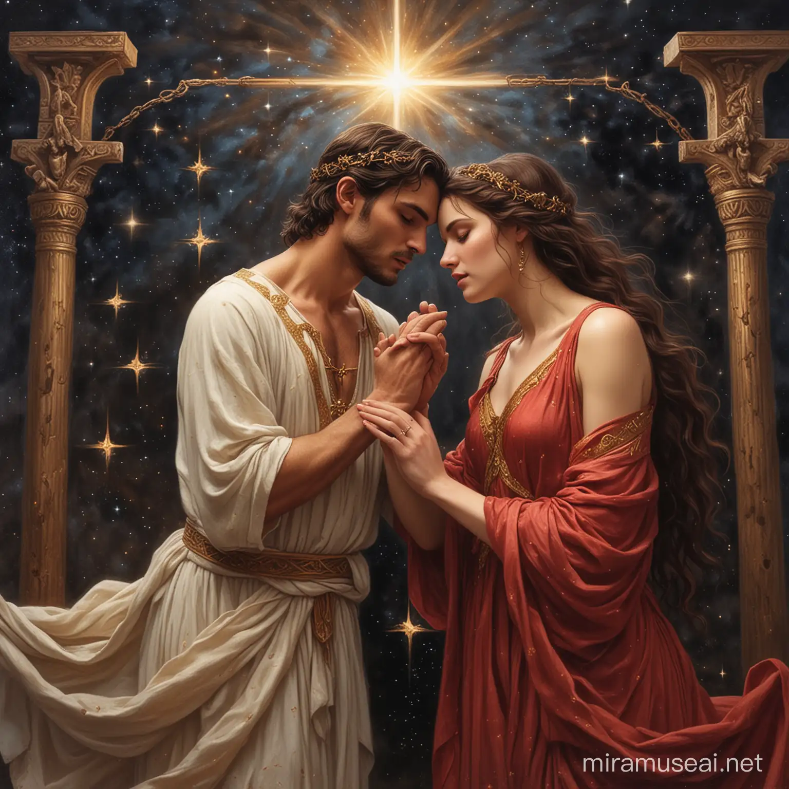 sacrifice of love, ancient prophesy, star crossed lovers