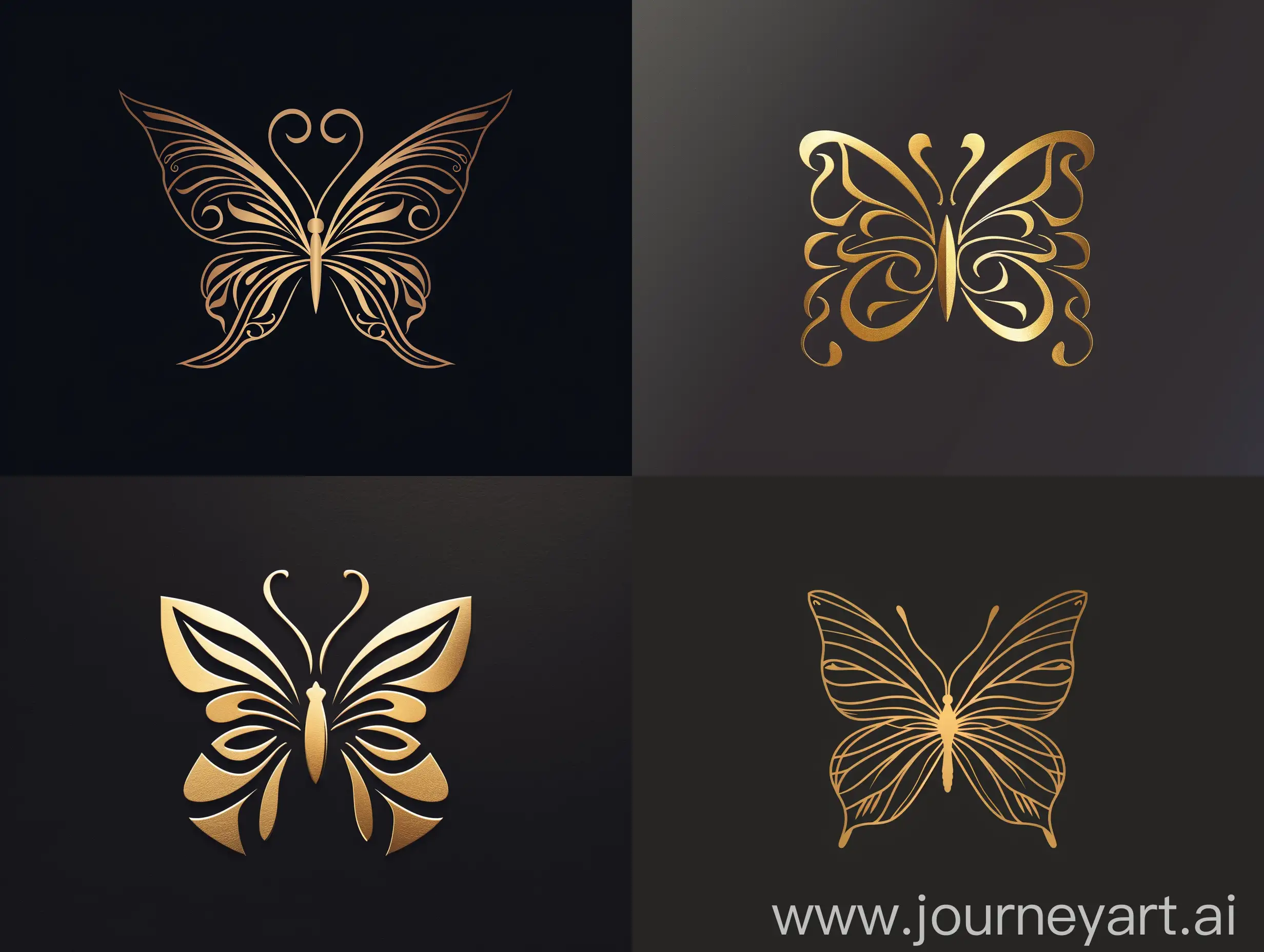 Elegant-Calligraphic-Logo-Butterfly-in-Minimalistic-Style