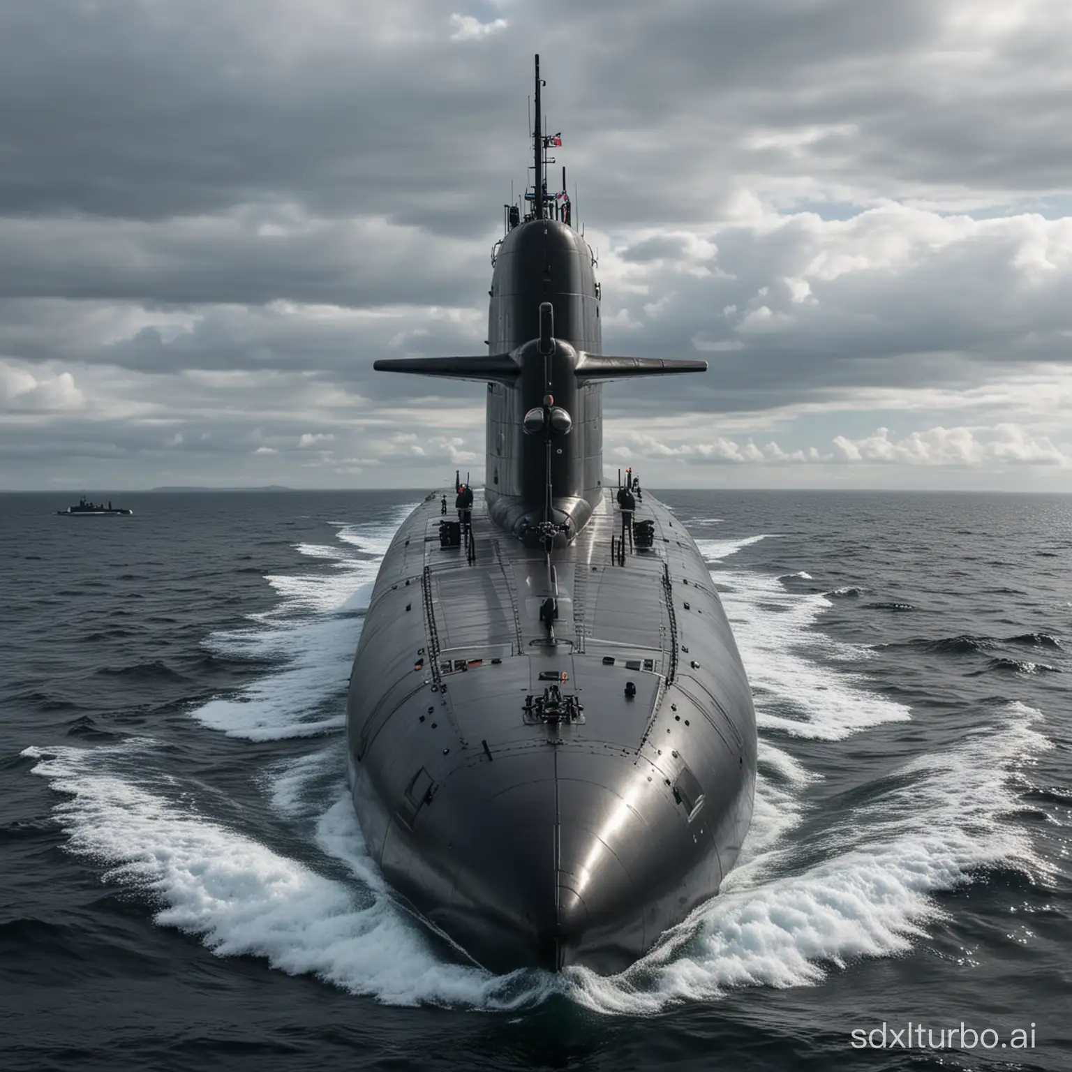 Sleek-DragonClass-Submarine-Exploring-Deep-Ocean-Depths