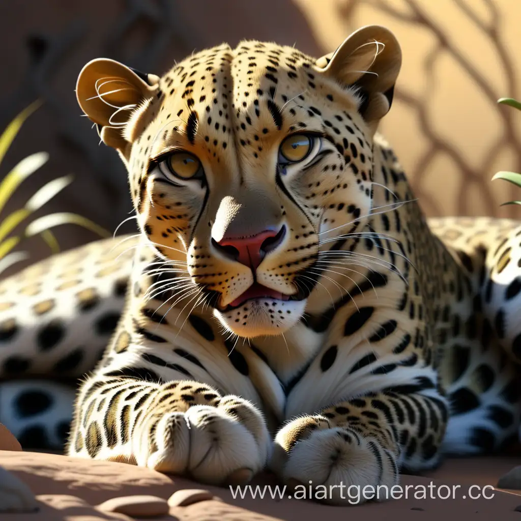 Serenity-in-the-African-Wilderness-Majestic-Leopard-Basks-in-4K-Detail