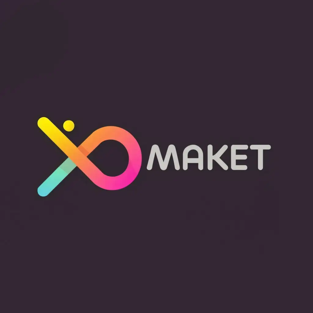 logo, Xpert Market, with the text "Xpert Market", typography, be used in Technology industry, primary red color