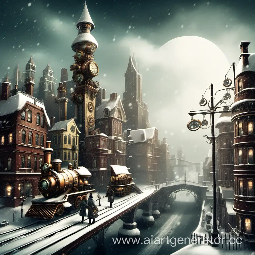 Steampunk-City-Winter-Scene-VictorianInspired-Metropolis-Enveloped-in-Snow