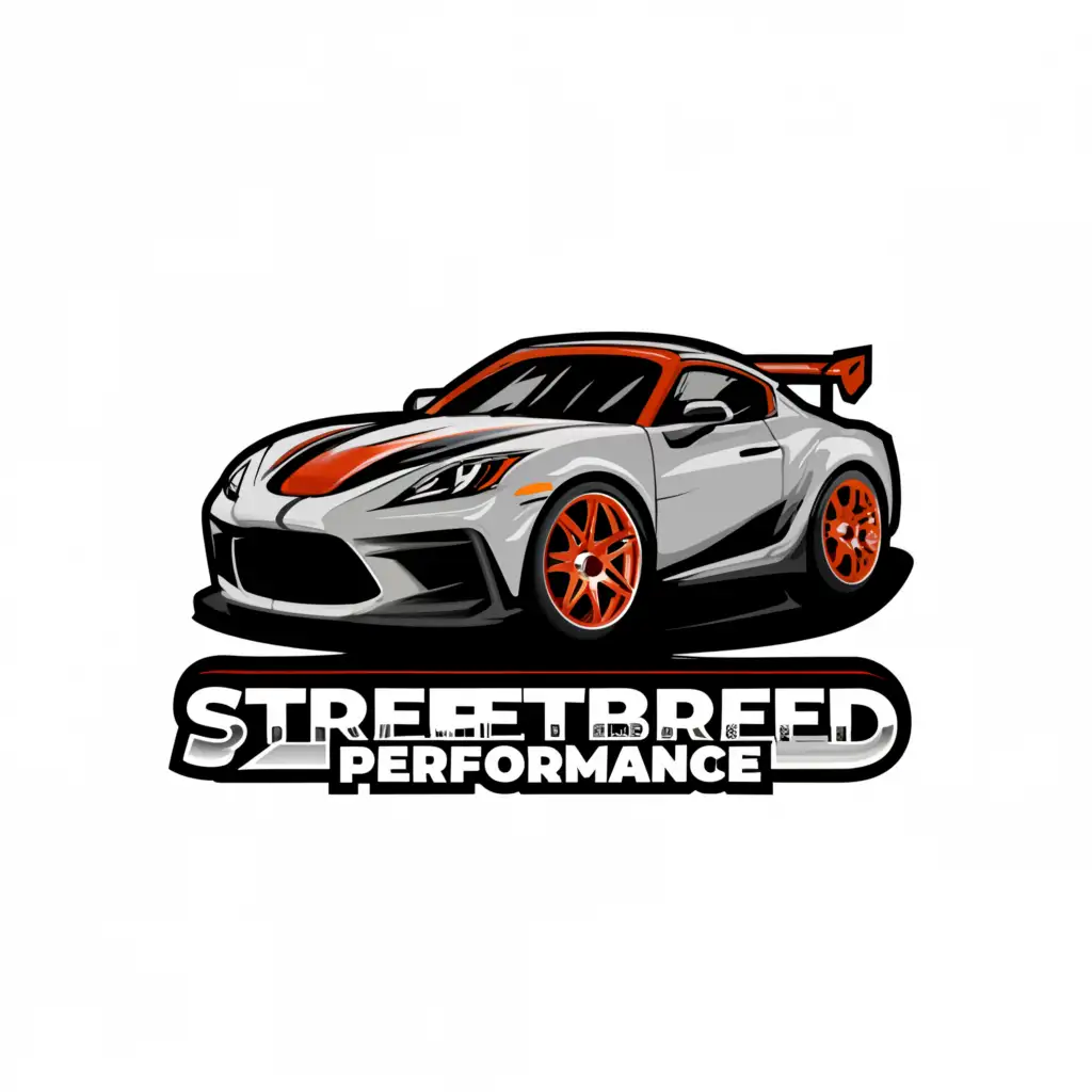 a logo design,with the text "Streetbreed Performance", main symbol:racing,complex,be used in Automotive industry,clear background