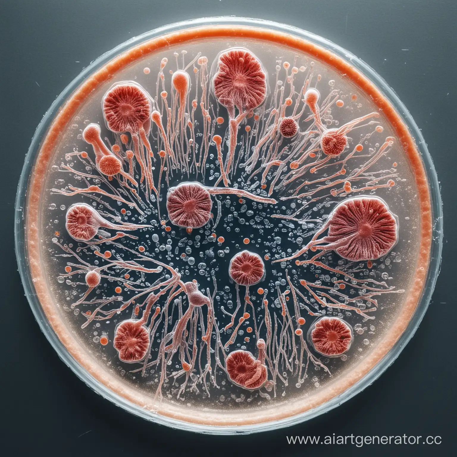 Colorful-Microorganisms-Growing-in-a-Petri-Dish