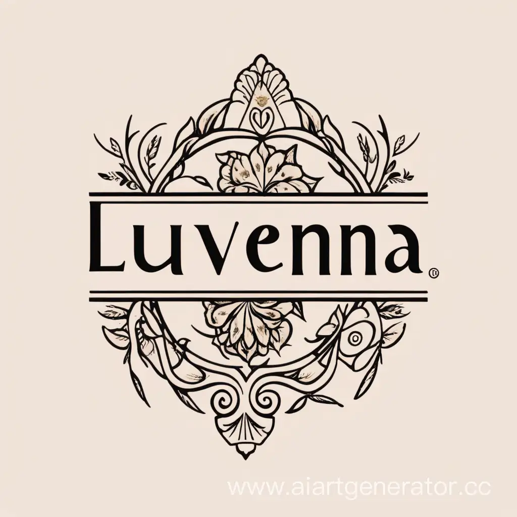 LuVeNa, логотип для одежды