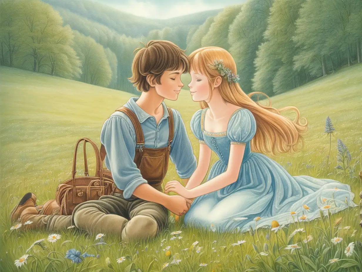 Young Love in Enchanted Meadow