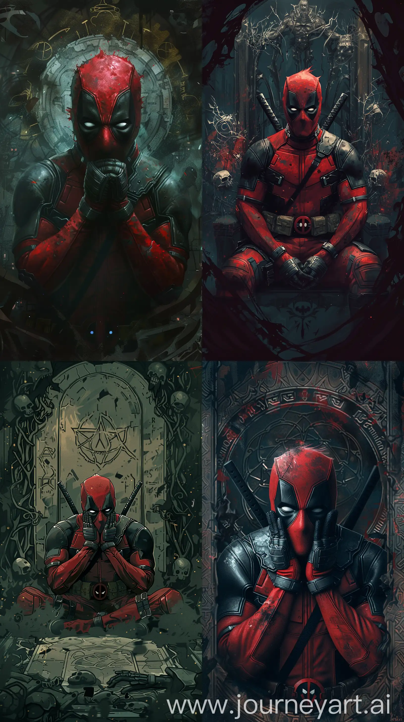 Gothic-Contemplation-Deadpool-in-Shadowy-Reverie