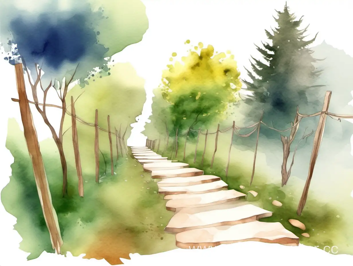 Watercolor-Path-with-Five-Scenic-Stops