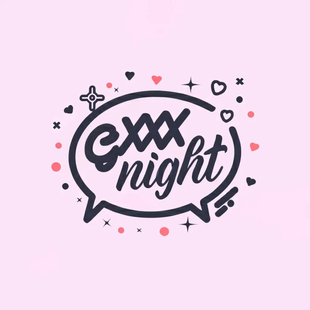 LOGO-Design-For-Gxxxnight-Online-Girls-Chat-with-Boys-Moderately-Clear-Background