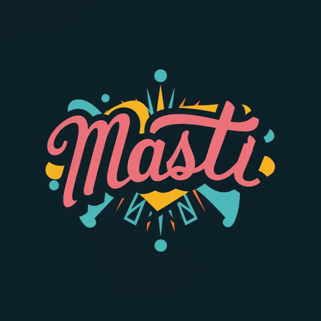 LOGO-Design-For-MASTI-Vibrant-Fusion-of-Music-Art-Sports-and-Fun-with-Innovative-Typography