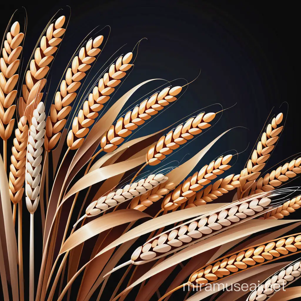 vector illustration of grain