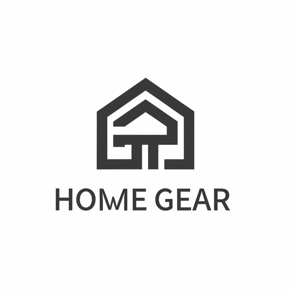 a logo design,with the text "Home Gear", main symbol:Home,Moderate,clear background