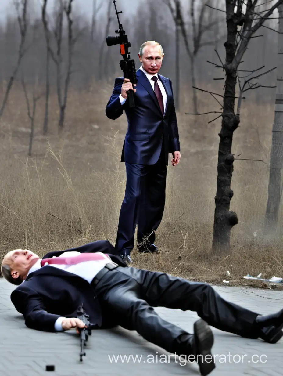 Putin is killed by a sniper shot