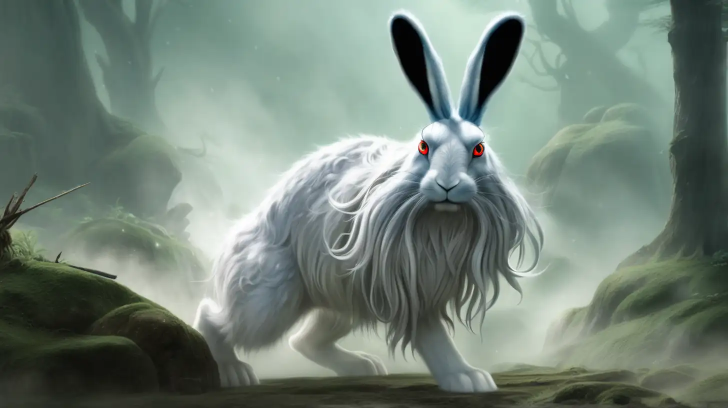 a spirit beast called a Mist Hare from a wuxia tale